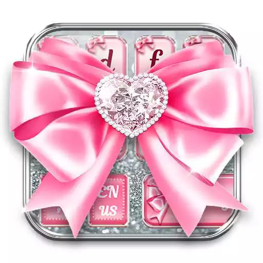 Free play online Pink Diamond Bow keyboard APK