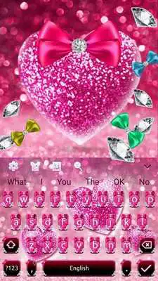 Play Pink Diamond Bowknot Keyboard