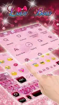 Play Pink Diamond Bowknot Keyboard