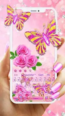 Play Pink Diamond Butterfly Keyboard