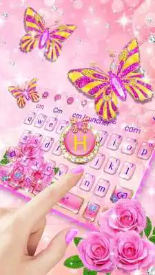 Play Pink Diamond Butterfly Keyboard