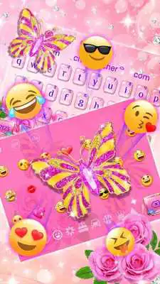 Play Pink Diamond Butterfly Keyboard