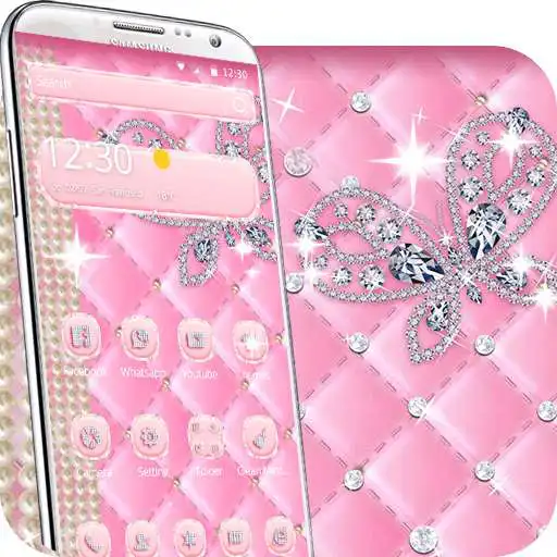 Free play online pink diamond butterfly theme APK