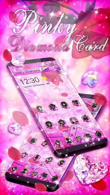 Play Pink Diamond Rose Card Theme