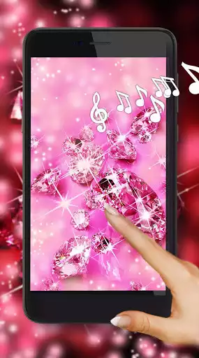 Play Pink Diamonds Live Wallpaper  and enjoy Pink Diamonds Live Wallpaper with UptoPlay