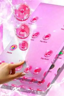 Play Pink Dust Launcher Theme