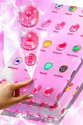 Play Pink Dust Launcher Theme