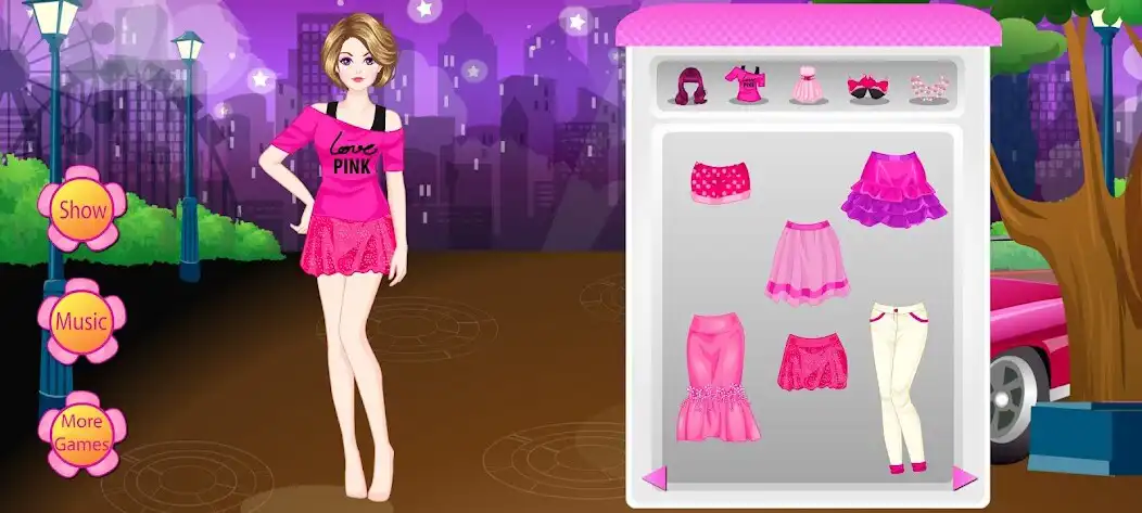 Play Pink Everything Dress Up as an online game Pink Everything Dress Up with UptoPlay