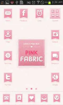Play PINK FABRIC go launcher theme