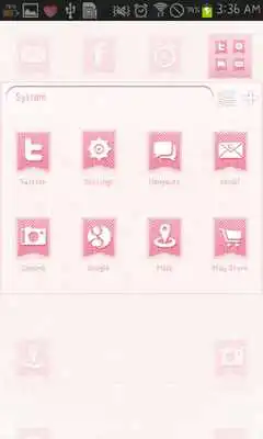 Play PINK FABRIC go launcher theme