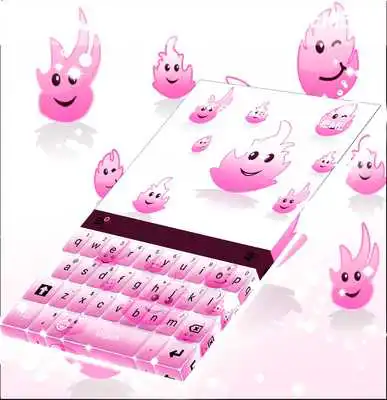 Play Pink Flame Keyboard Theme