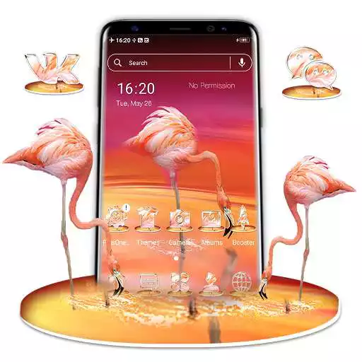 Play Pink Flamingo Launcher Theme APK Play Pink Flamingo Launcher Theme APK