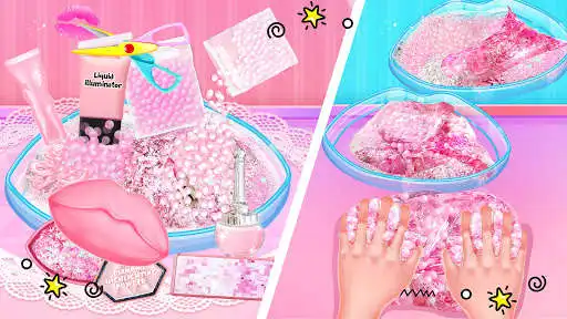 Play Pink Floam Makeup Slime as an online game Pink Floam Makeup Slime with UptoPlay