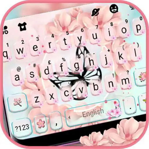 Play Pink Floral Keyboard Theme APK