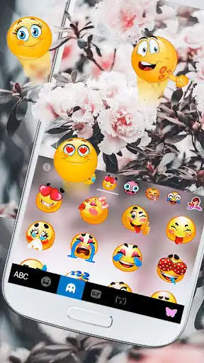 Play Pink Floral Wall Keyboard Theme as an online game Pink Floral Wall Keyboard Theme with UptoPlay