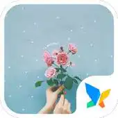 Free play online Pink Flowers 91 Launcher Theme APK