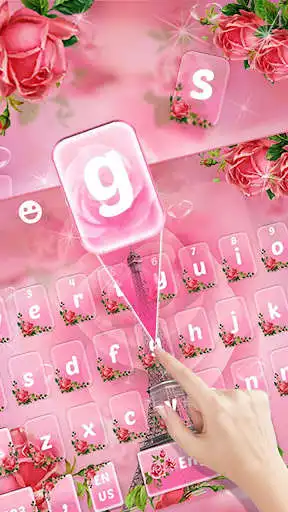 Play Pink Flowers Eiffel Tower Keyboard as an online game Pink Flowers Eiffel Tower Keyboard with UptoPlay