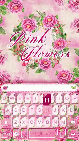 Play Pink Flowers Keyboard Theme