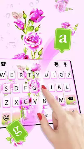 Play Pink Flowers Keyboard Theme
