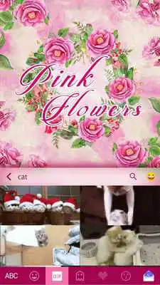 Play Pink Flowers Keyboard Theme