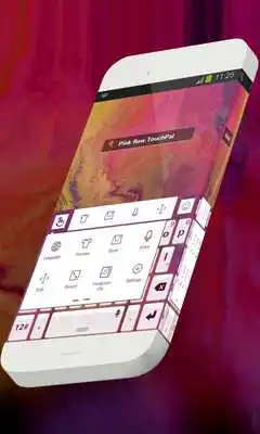 Play Pink flow Keypad Theme