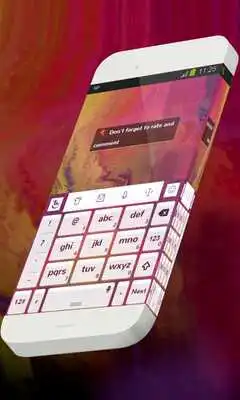 Play Pink flow Keypad Theme