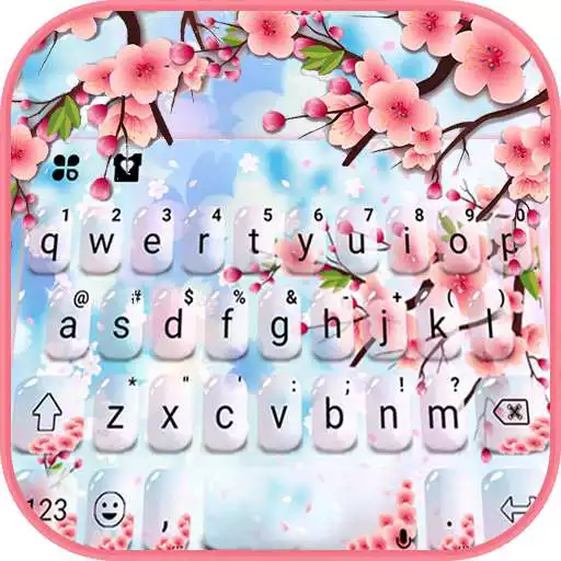 Play Pink Glass Sakura Keyboard Theme APK Play Pink Glass Sakura Keyboard Theme APK