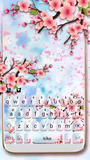 Play Pink Glass Sakura Keyboard Theme  and enjoy Pink Glass Sakura Keyboard Theme with UptoPlay