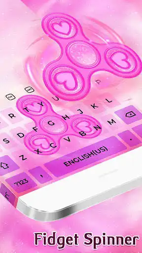 Play Pink Glitter Fidget Spinner Animated Keyboard  and enjoy Pink Glitter Fidget Spinner Animated Keyboard with UptoPlay