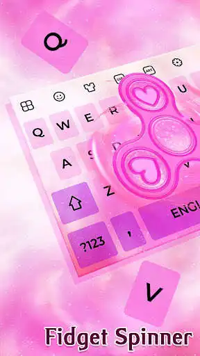 Play Pink Glitter Fidget Spinner Animated Keyboard as an online game Pink Glitter Fidget Spinner Animated Keyboard with UptoPlay