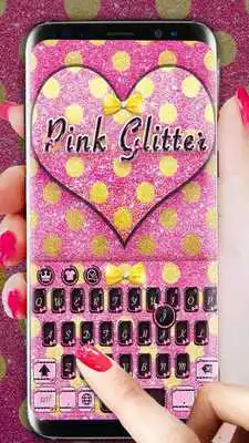 Play Pink glitter panda keyboard
