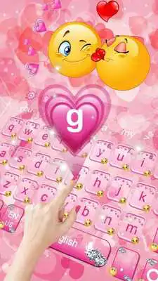 Play Pink Glitter Valentine Keyboard