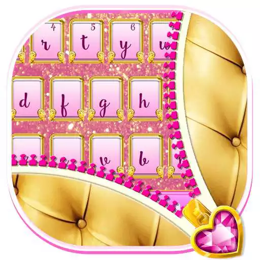 Free play online Pink Gold Zipper Keyboard APK Free play online Pink Gold Zipper Keyboard APK