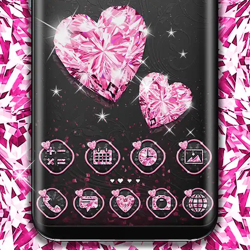 Play Pink Heart Diamond Theme APK Play Pink Heart Diamond Theme APK