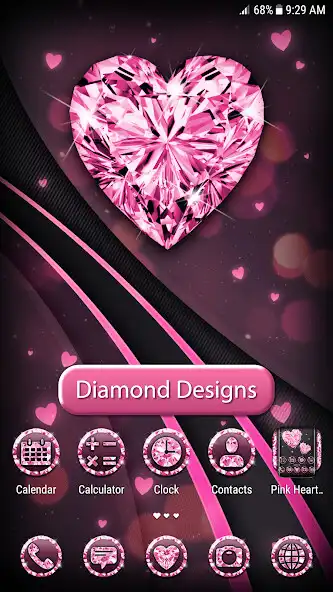 Play Pink Heart Diamond Theme  and enjoy Pink Heart Diamond Theme with UptoPlay