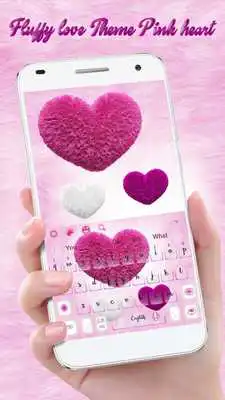 Play Pink heart Fluffy Keyboard