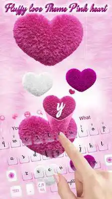 Play Pink heart Fluffy Keyboard