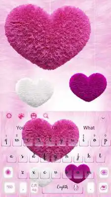 Play Pink heart Fluffy Keyboard