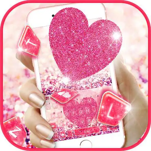 Play Pink Heart Glitter Keyboard Theme APK Play Pink Heart Glitter Keyboard Theme APK