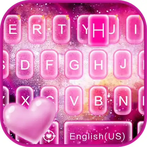 Play Pink Heart Nebula Keyboard Theme APK