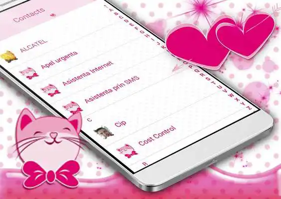 Play Pink Hearts SMS Theme