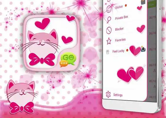 Play Pink Hearts SMS Theme