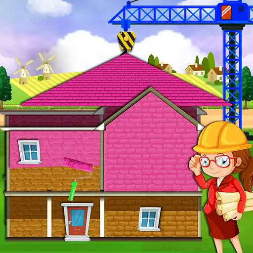 Play Pink House Construction: Home Builder Games APK