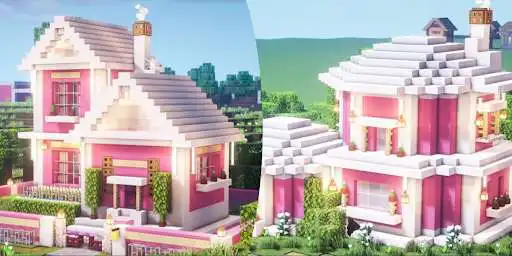 Play Pink House Map for Minecraft  and enjoy Pink House Map for Minecraft with UptoPlay