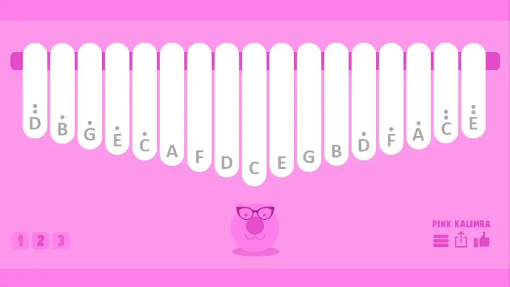 Play Pink Kalimba - Thumb Piano as an online game Pink Kalimba - Thumb Piano with UptoPlay