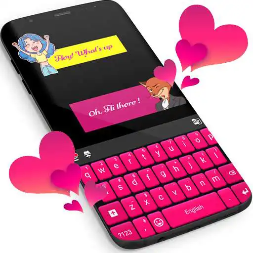 Play Pink Keyboard For WhatsApp APK