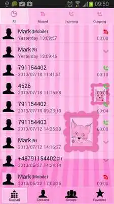 Play Pink Kitties for GO Contacts