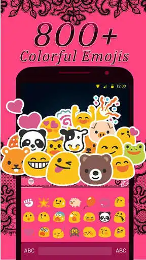 Play Pinklace Keyboard Theme