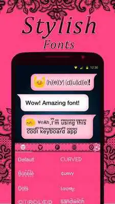 Play Pinklace Keyboard Theme