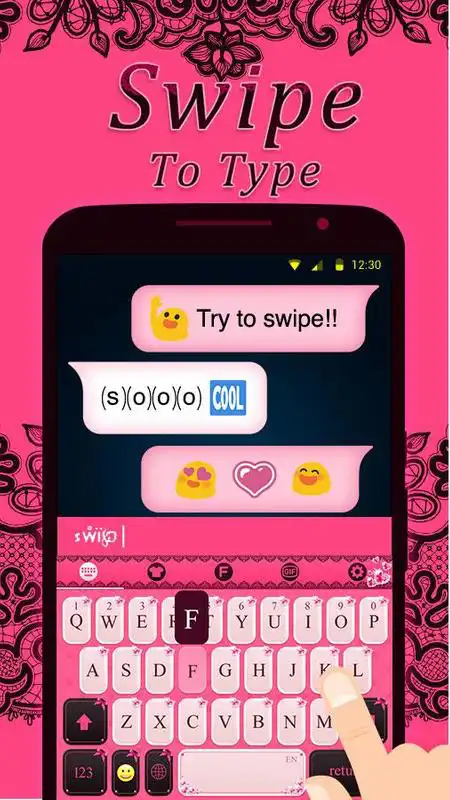 Play Pinklace Keyboard Theme